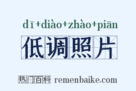低调照片是什么意思的图片